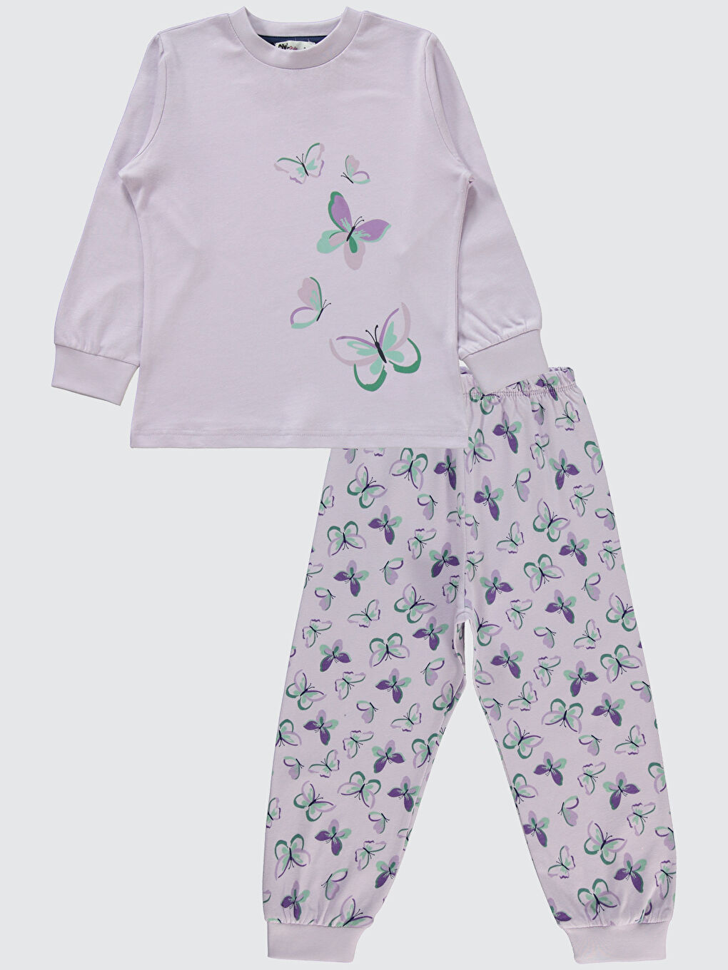 Mor Girls Kız Çocuk PijamaTakımı 2-5 Yaş Nazik Lavanta