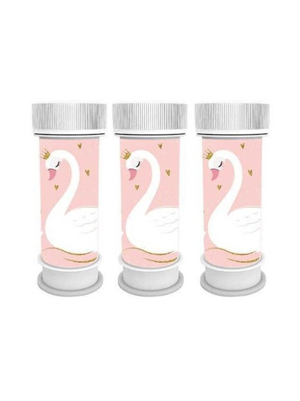 Pembe Kuğu Temalı 4'lü Köpük Balon Set