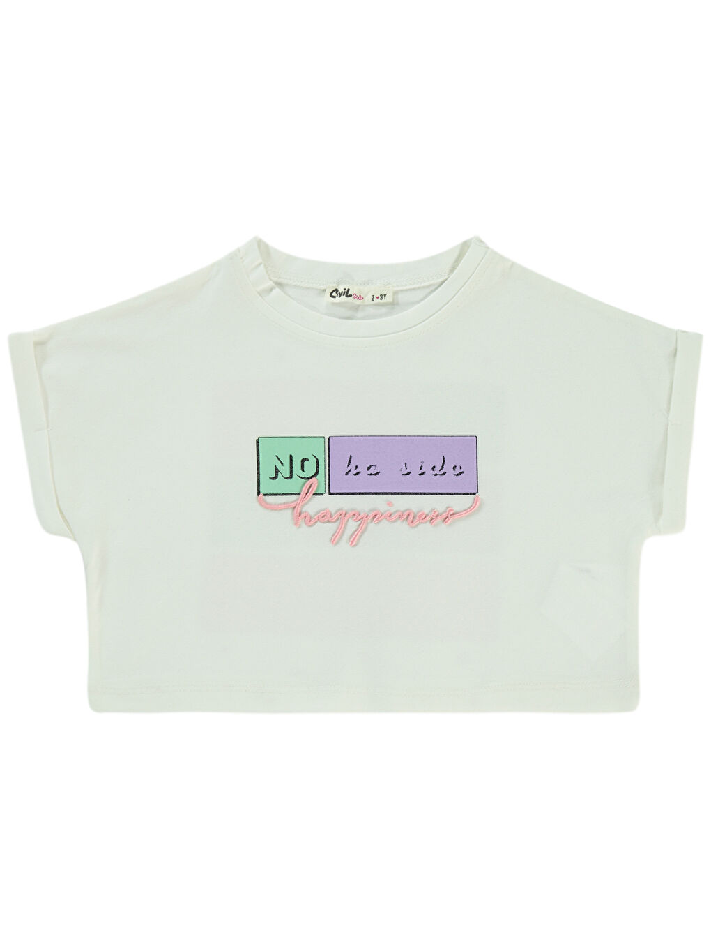 Girls Kız Çocuk Tişört 2-5 Yaş Ekru