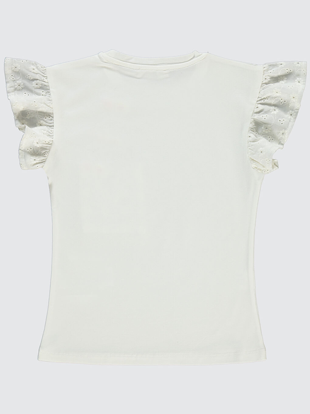 Girls Kız Çocuk Tişört 6-9 Yaş Ekru-1