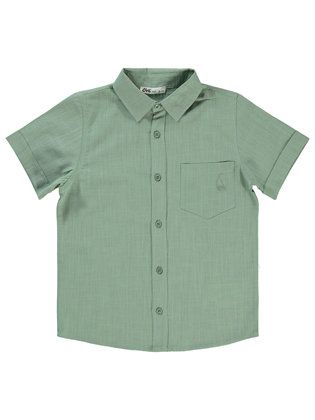 Boys Erkek Çocuk Gömlek 6-9 Yaş Soft Haki