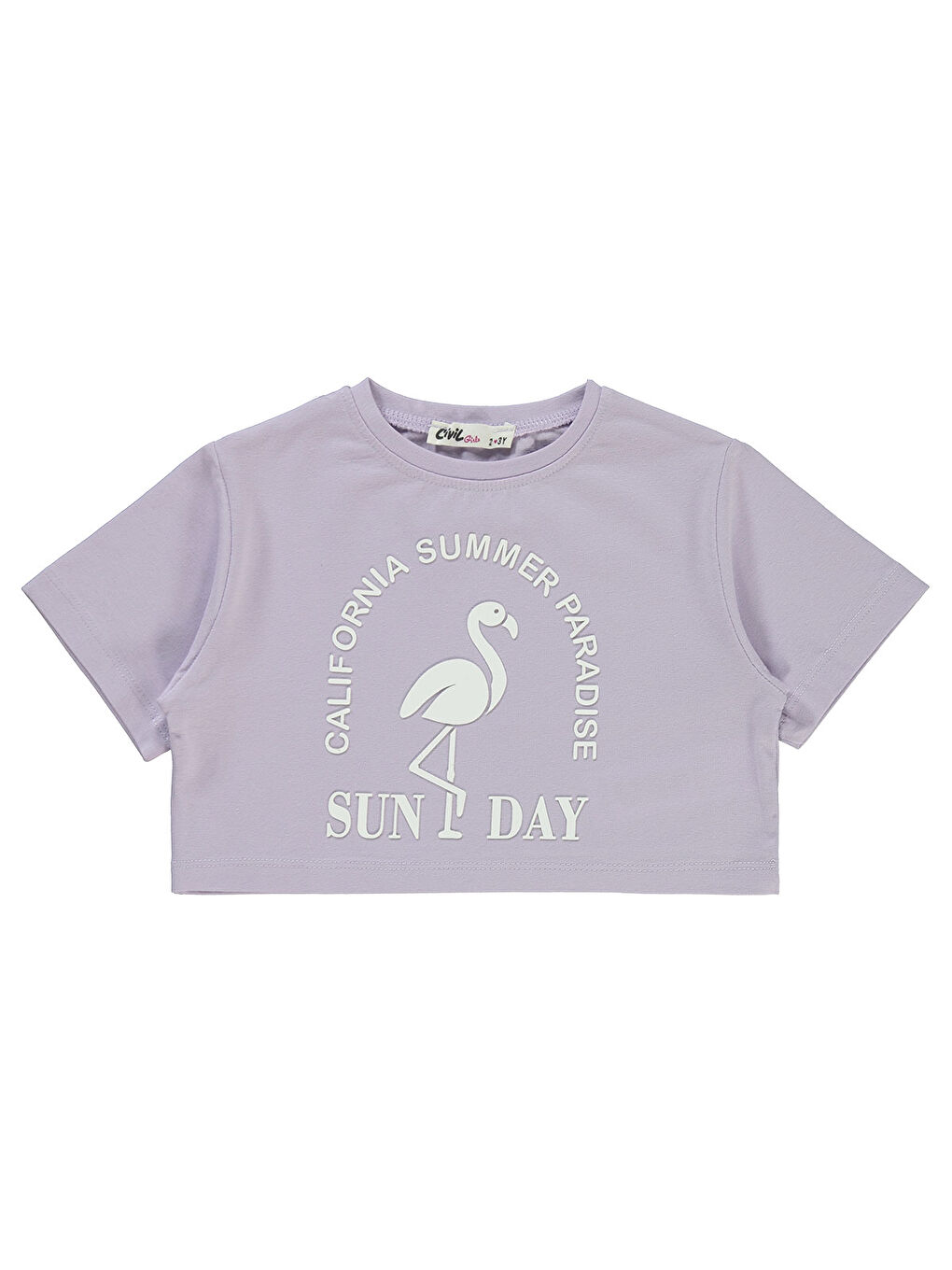 Girls Kız Çocuk Tişört 2-5 Yaş Lila