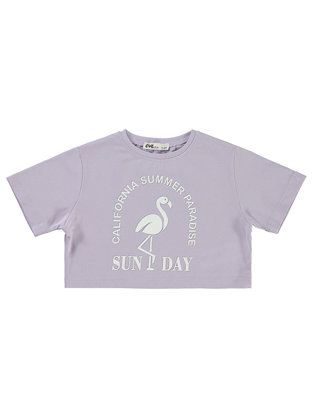 Girls Kız Çocuk Tişört 2-5 Yaş Lila-1