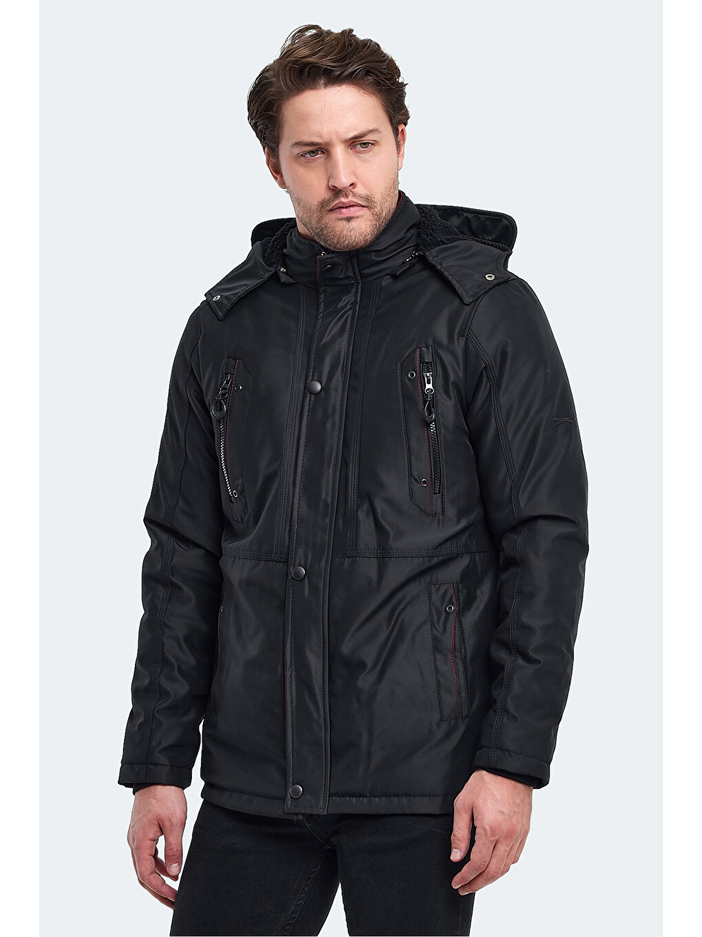 SLAZENGER HOLD Erkek Mont & Kaban Siyah