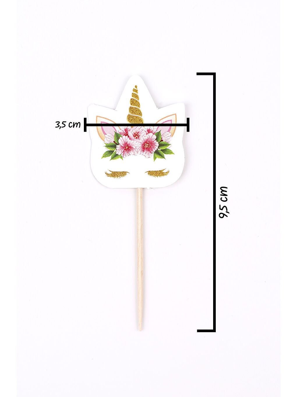 Beyaz Çiçekli 10'lu Kürdan Set-3