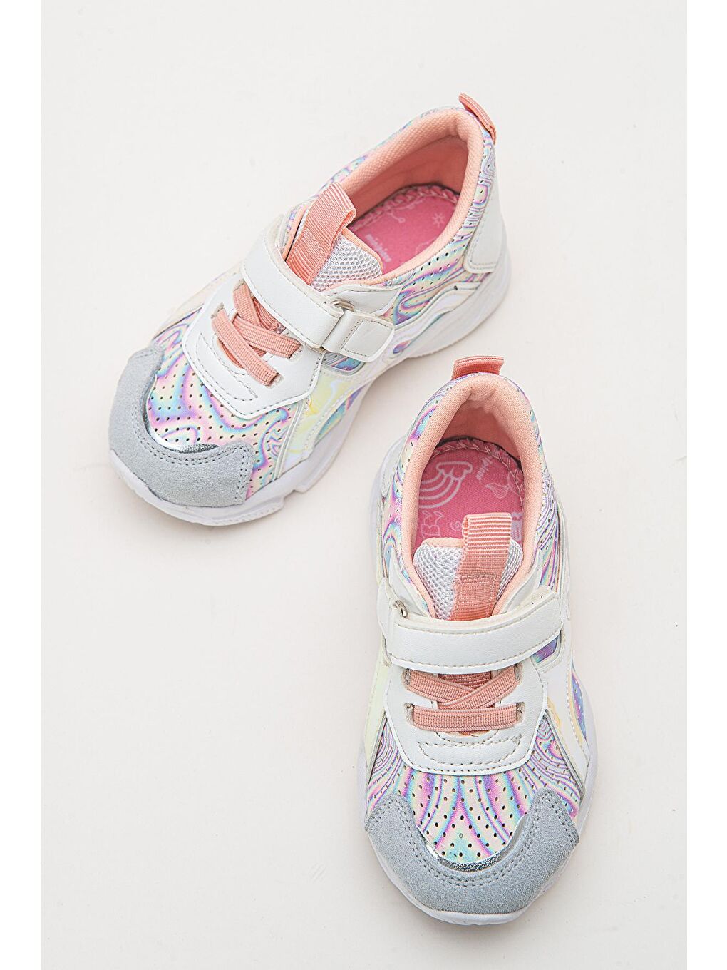 Kız Çocuk Beyaz Hakiki Deri Spor Ayakkabı-2