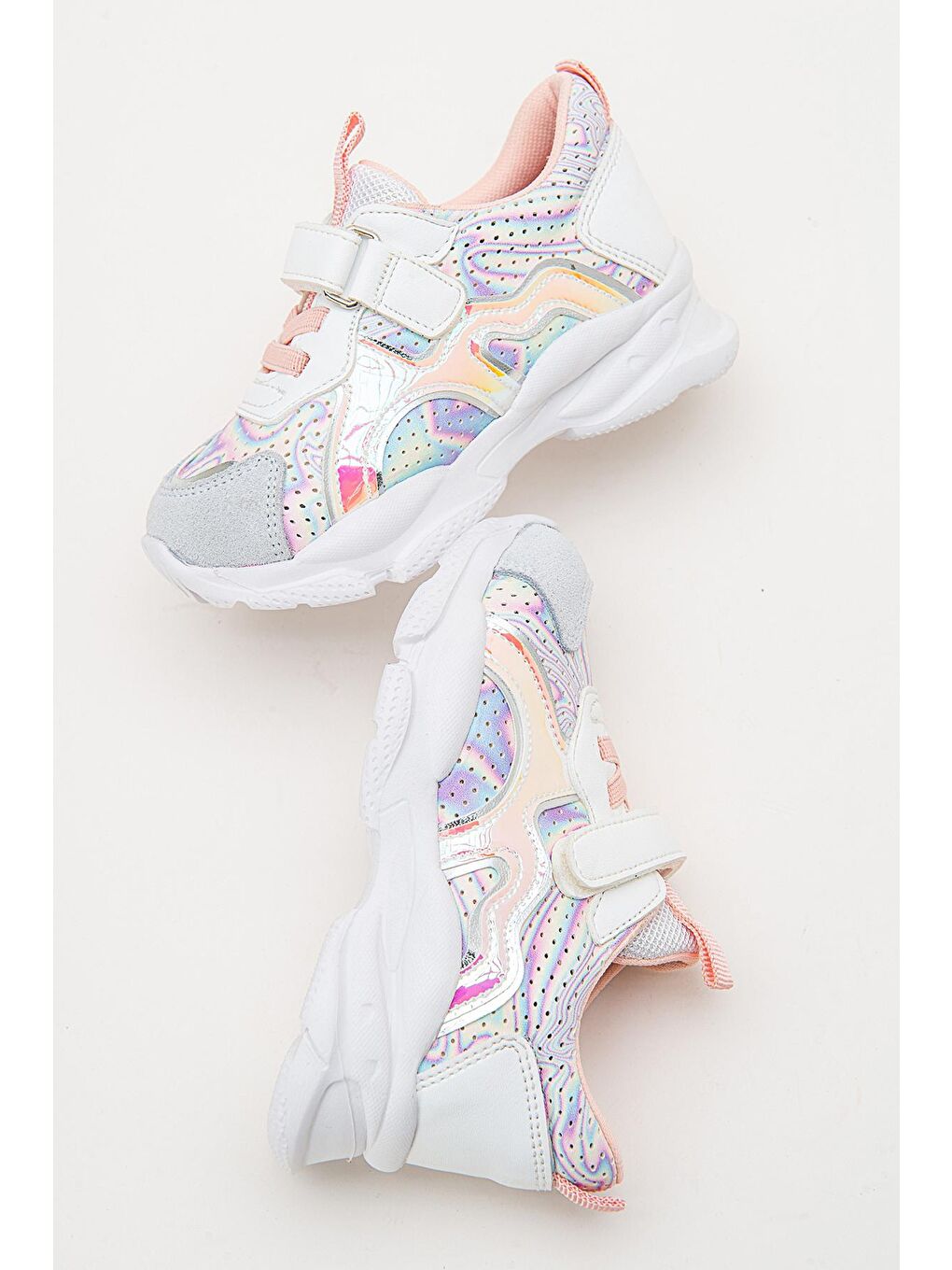 Kız Çocuk Beyaz Hakiki Deri Spor Ayakkabı-3