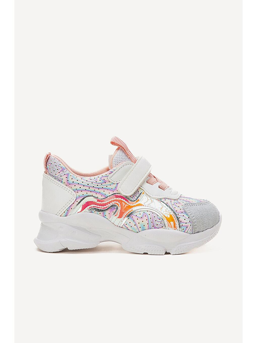 Kız Çocuk Beyaz Hakiki Deri Spor Ayakkabı-4