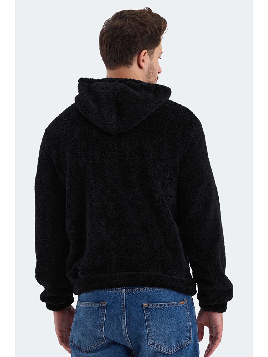 SABAS I Erkek Fermuarlı Sweatshirt Siyah-1