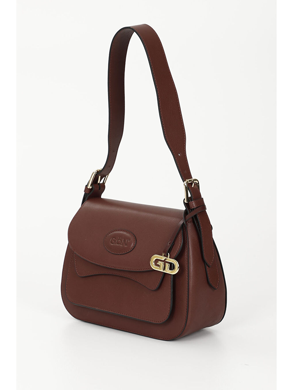 Bordo Kadın BORDO Hakiki Deri El ve Omuz Çantası-3