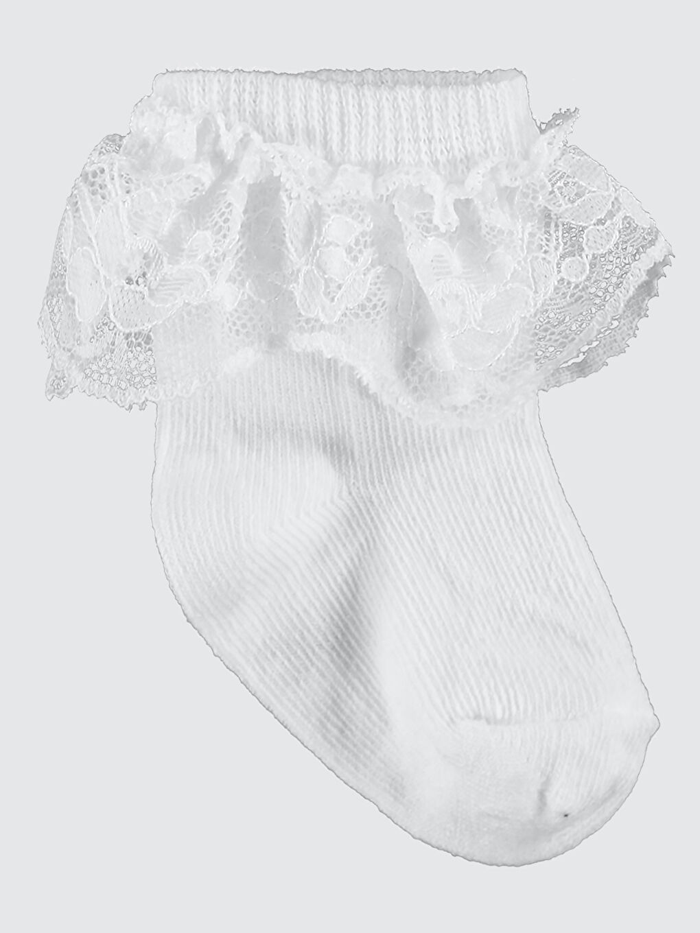 Civil Kız Bebek 2'li Çorap Set 6-18 Ay Beyaz-Pembe - 1
