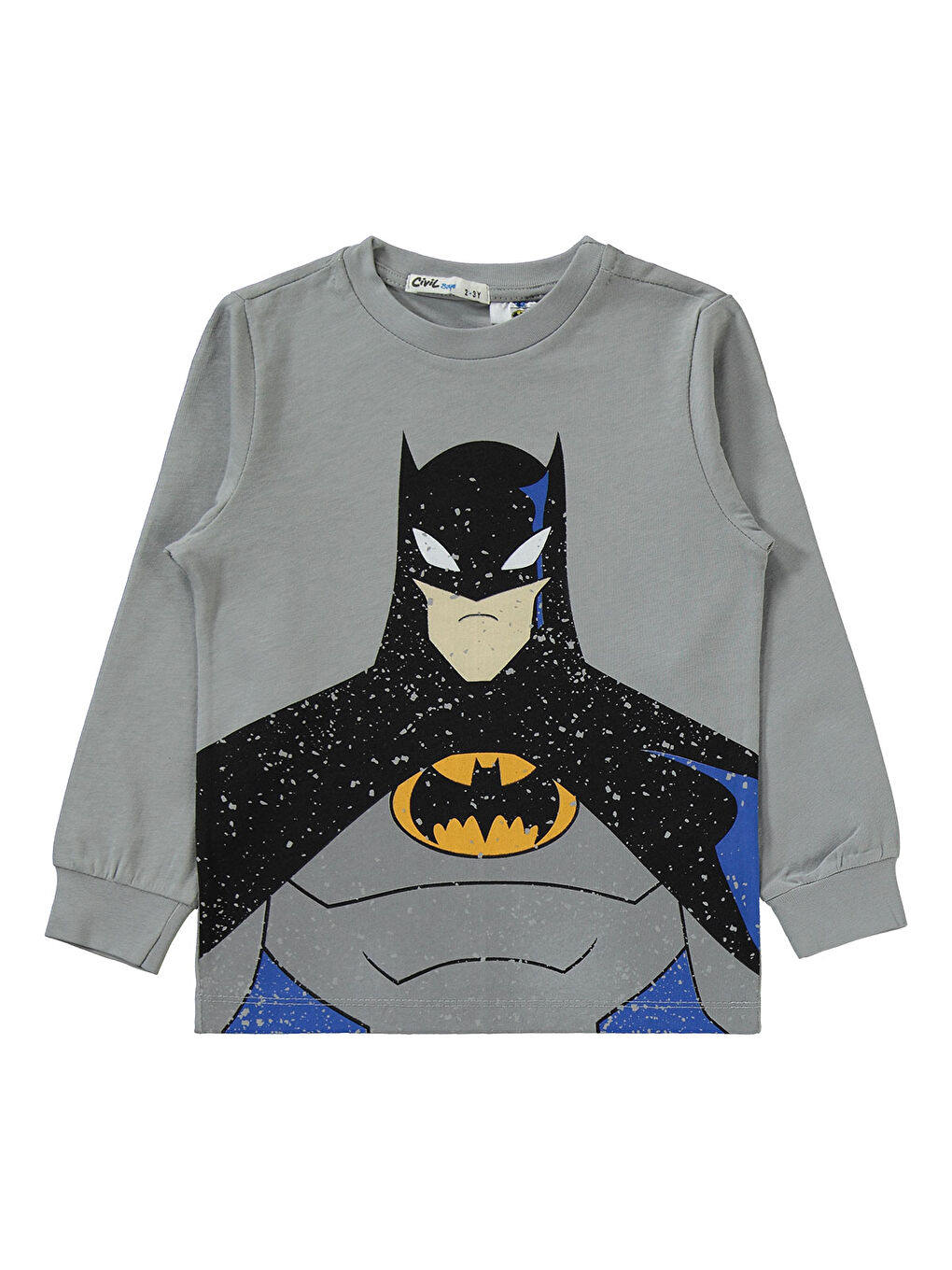 Batman Erkek Çocuk Pijama Takımı 2-5 Yaş Gri-2