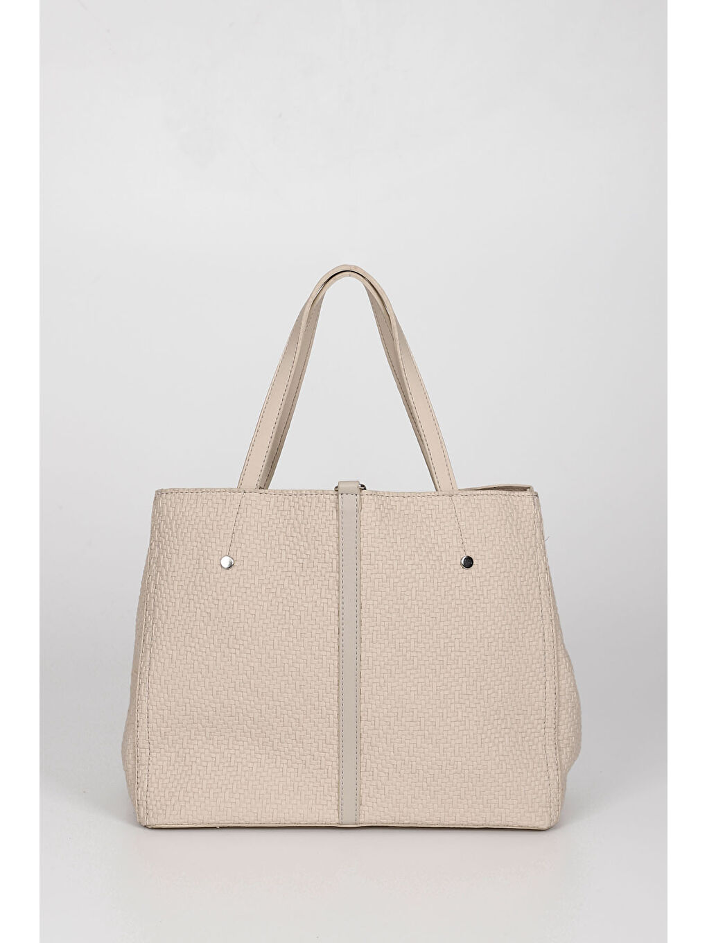 Bej Kadın BEJ Püsküllü El Ve Omuz Çantası-4