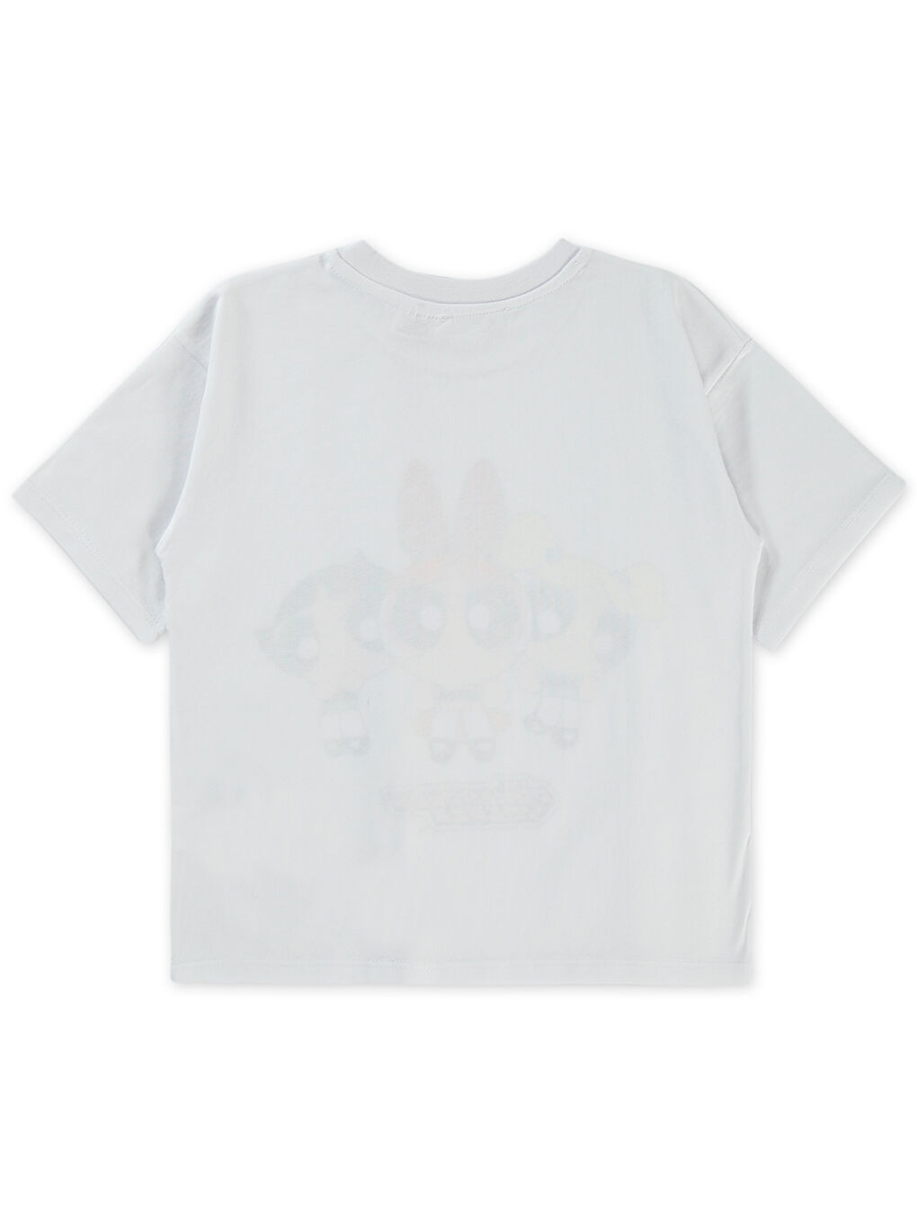 Powerpuff Girls Kız Çocuk Tişört 6-9 Yaş Beyaz-1