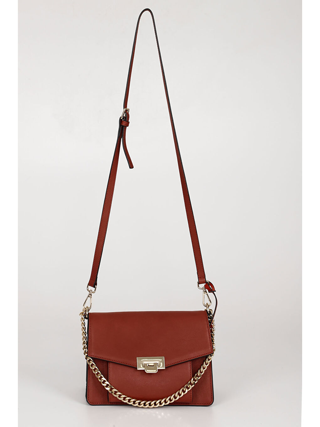 Bordo AÇIK BORDO Platinum Hakiki Deri Kadın El Ve Omuz Çantası K7289