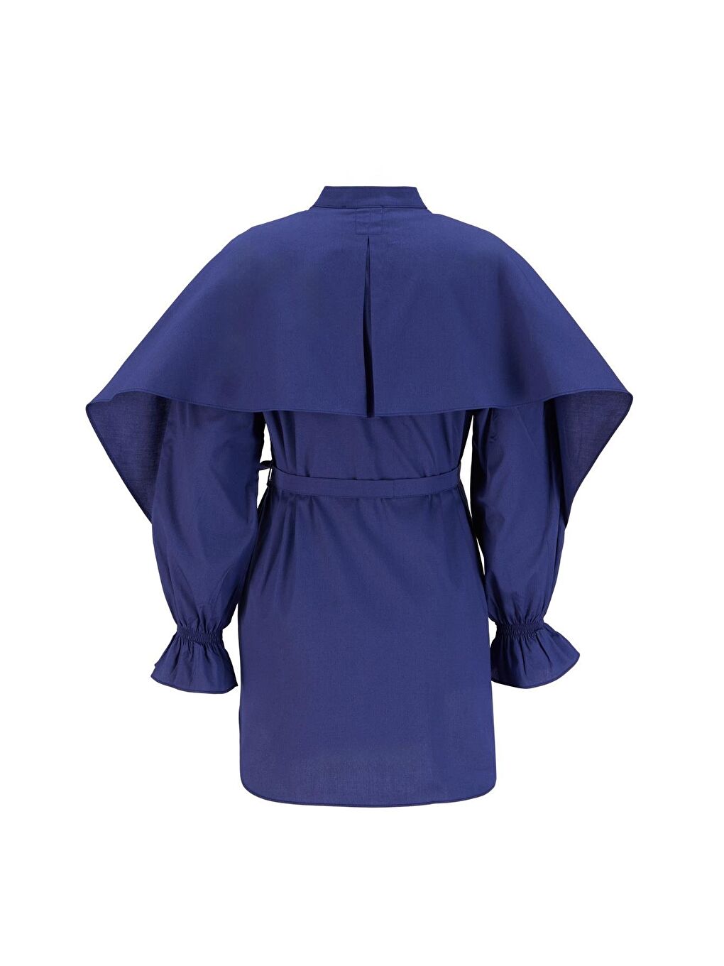 Mavi Pelerin Detaylı Pamuk Tunik 25Y4606 Puslu Mor-6