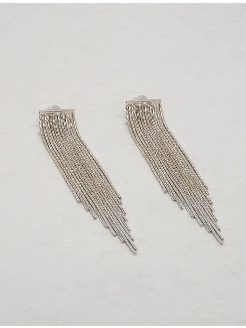 Gri Gümüş Su Yolu Sallanan Küpe