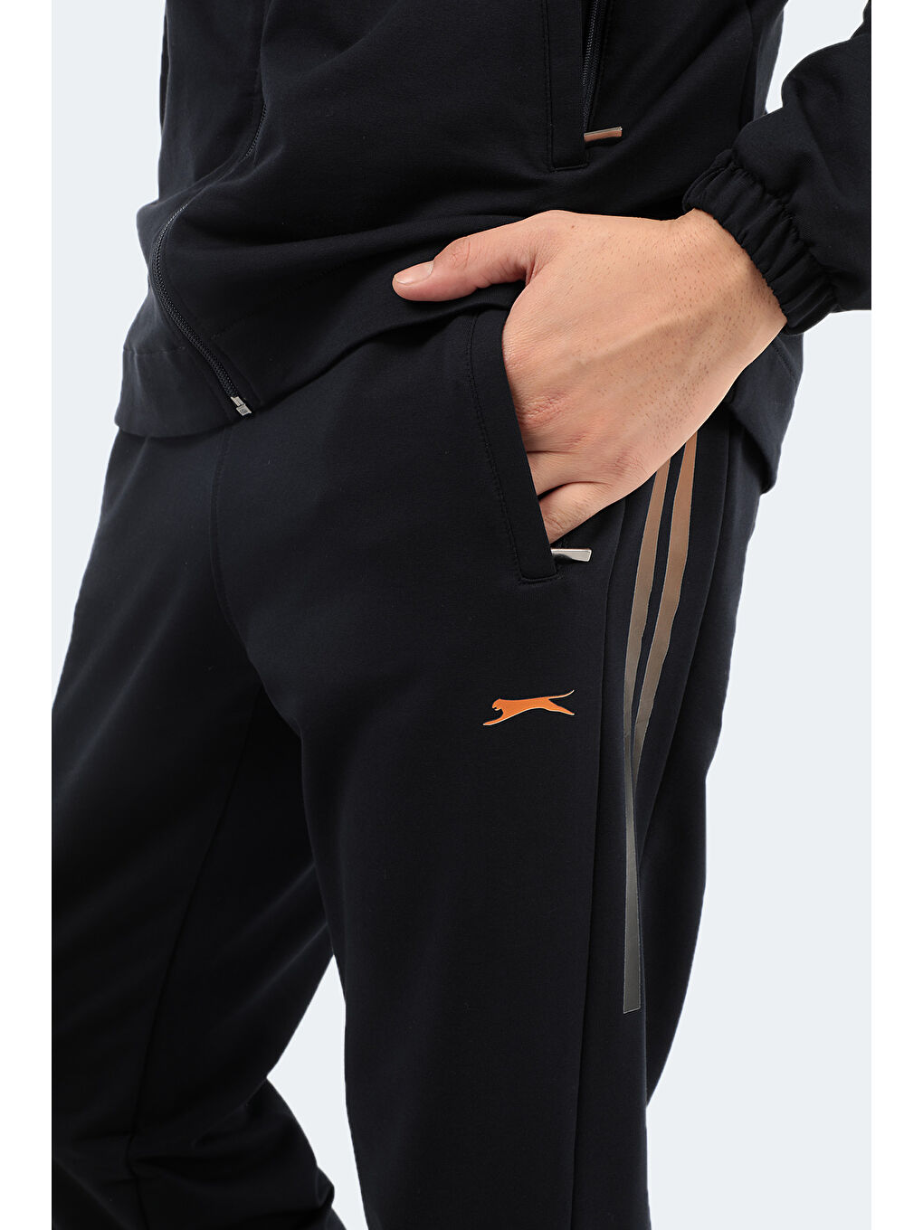 YANKOM Erkek Eşofman Takımı Lacivert / Turuncu-3