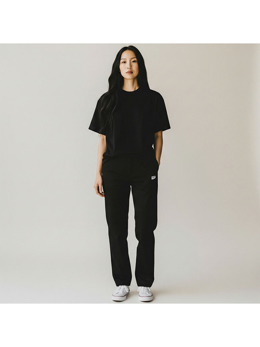 Downtown Straight Kadın Siyah Pantolon