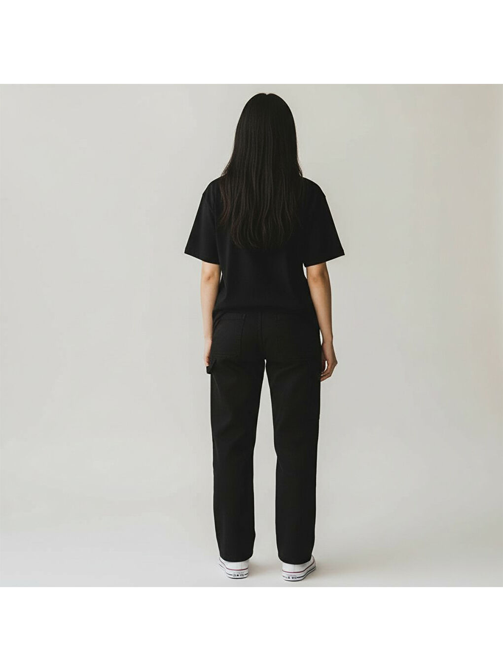 Downtown Straight Kadın Siyah Pantolon-2