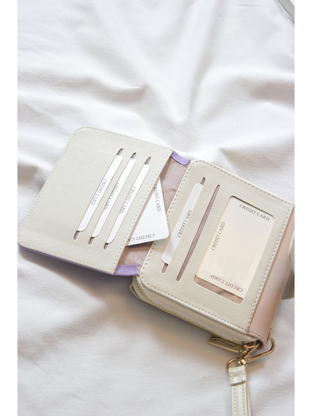 Lila Büyük Boy Renkli Kadın El Çantası ve Cüzdan-3