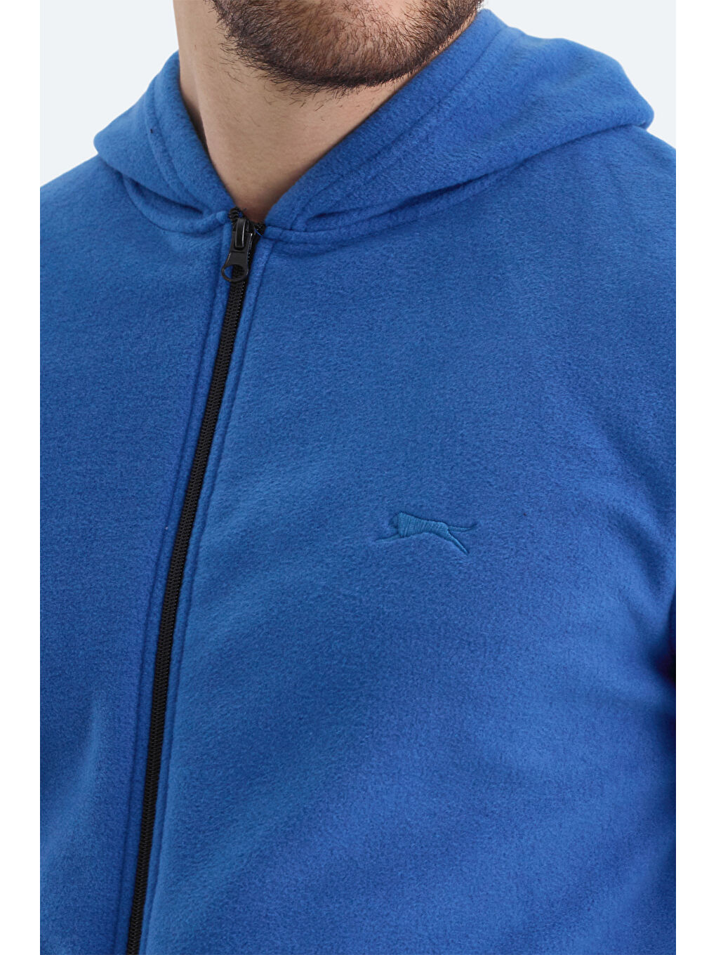 SLAZENGER SAMSON Erkek Fermuarlı Sweatshirt Saks Mavi - 4