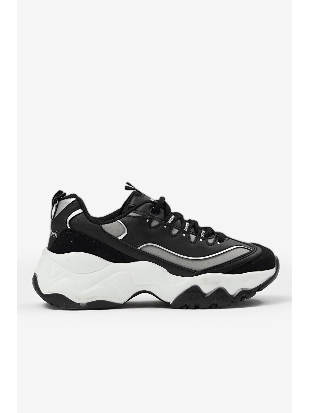 Kadın Siyah Beyaz Spor Ayakkabı Tb7040-2