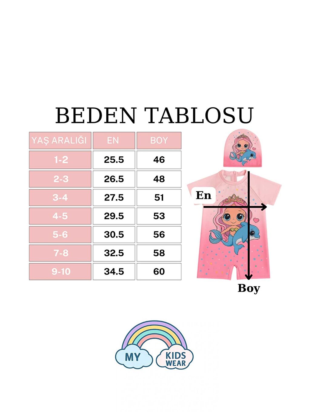 Pembe Kız Çocuk Dalgıç Kumaş Gizli Fermuarlı Boneli Mayo Takımı 3-10 Yaş 11937-1