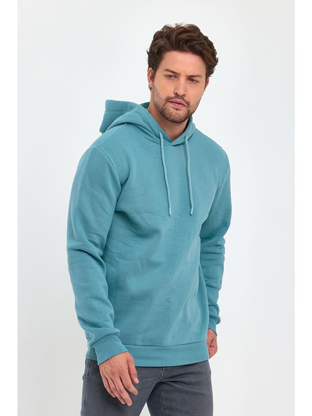 Rodi Mavi 3 İplik Bisiklet Yaka Erkek Sweatshirt - 3