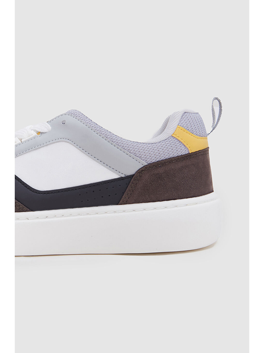 Twn Beyaz Kalın Beyaz Tabanlı Bağcıklı Sneaker Ayakkabi-2