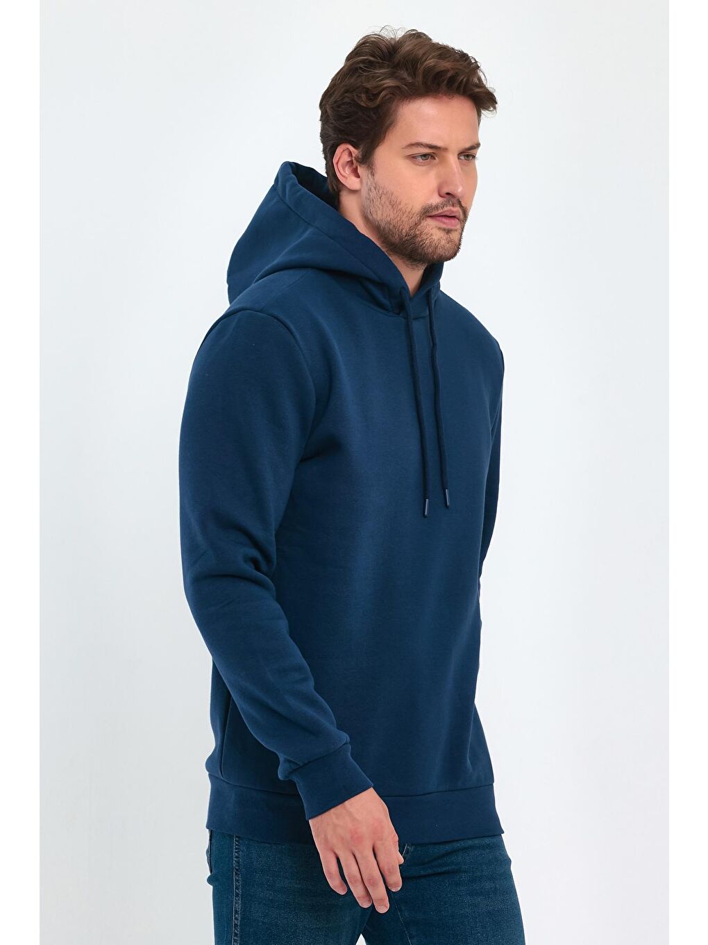 Rodi İndigo 3 İplik Bisiklet Yaka Erkek Sweatshirt - 2