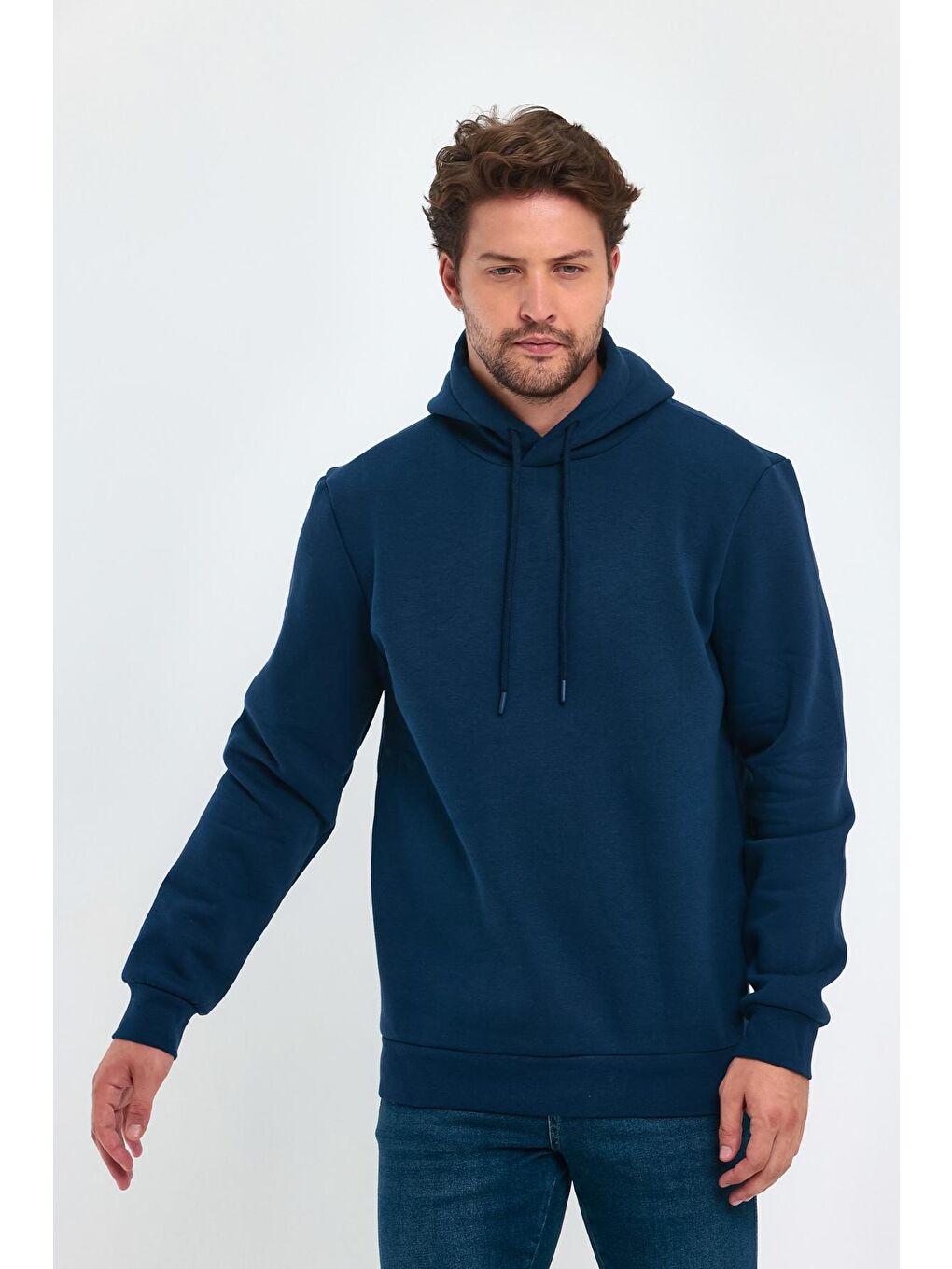 Rodi İndigo 3 İplik Bisiklet Yaka Erkek Sweatshirt - 3