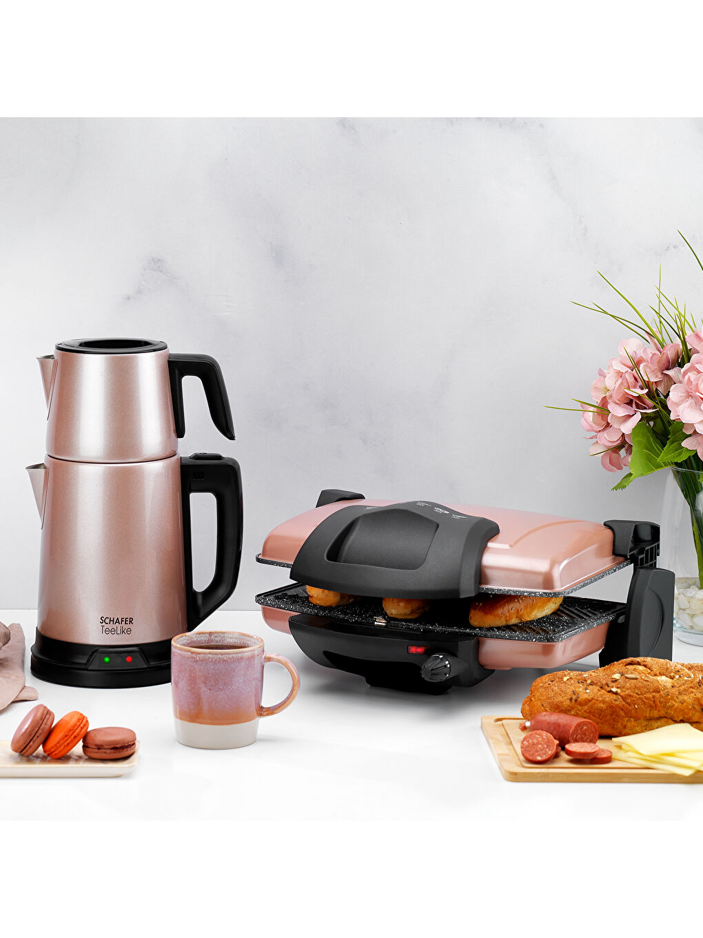 TeeLike Elektrikli Çay Makinesi-Rosegold-4