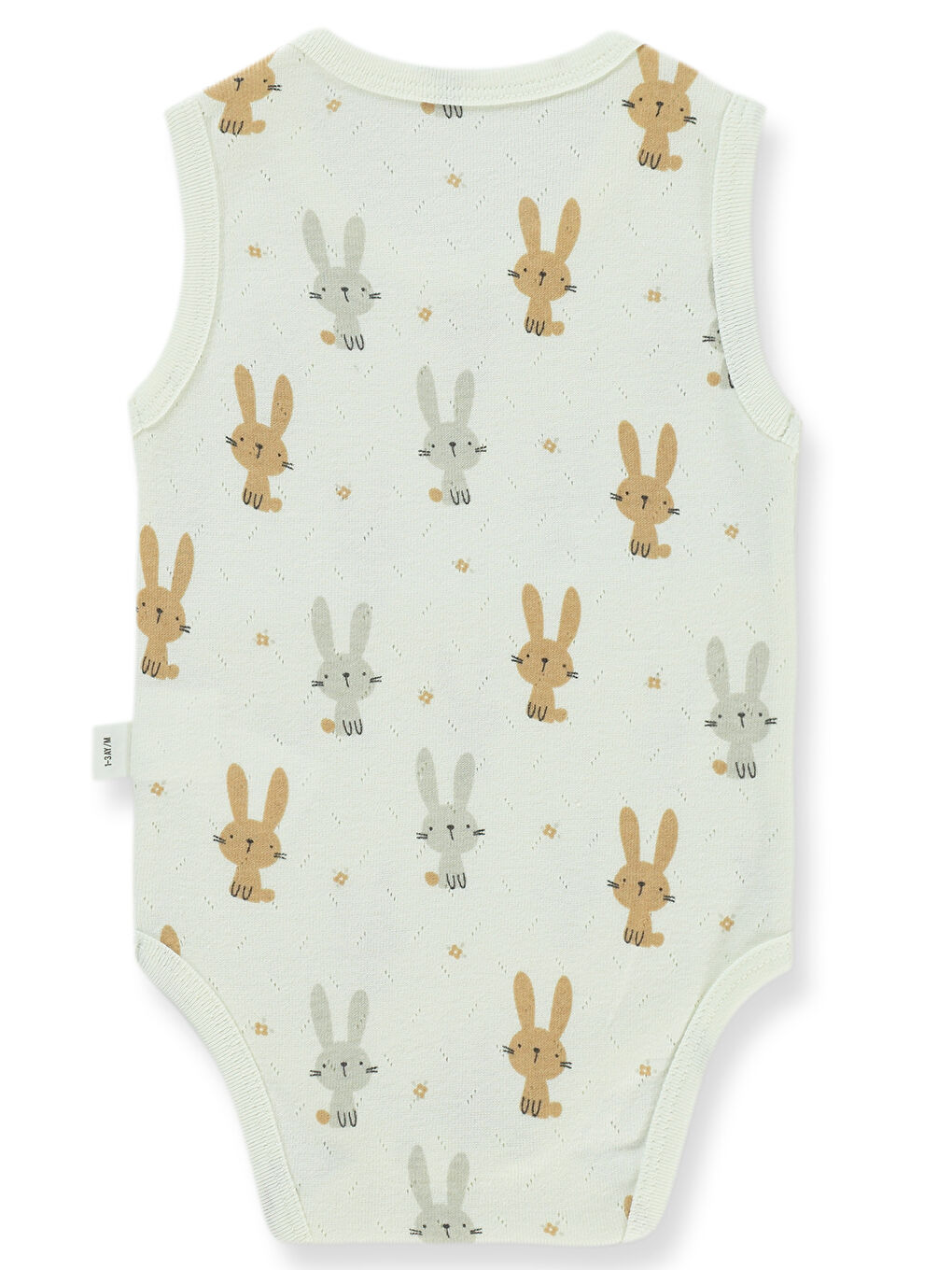 Bej Baby Kız Bebek Çıtçıtlı Badi 1-18 Ay FilDişi-1