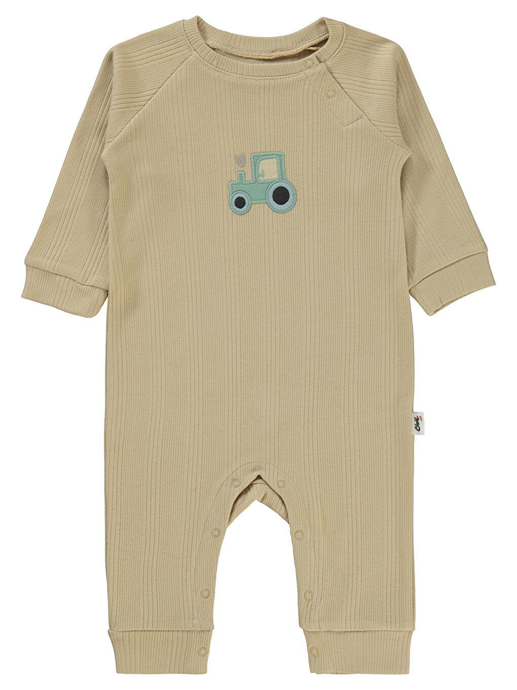 Kahverengi Baby Erkek Bebek Patiksiz Tulum 6-18 Ay Sütlü Kahve