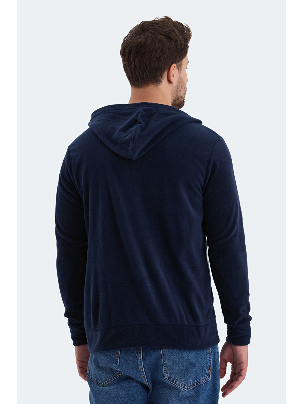 SLAZENGER SAMSON Erkek Fermuarlı Sweatshirt Lacivert - 1