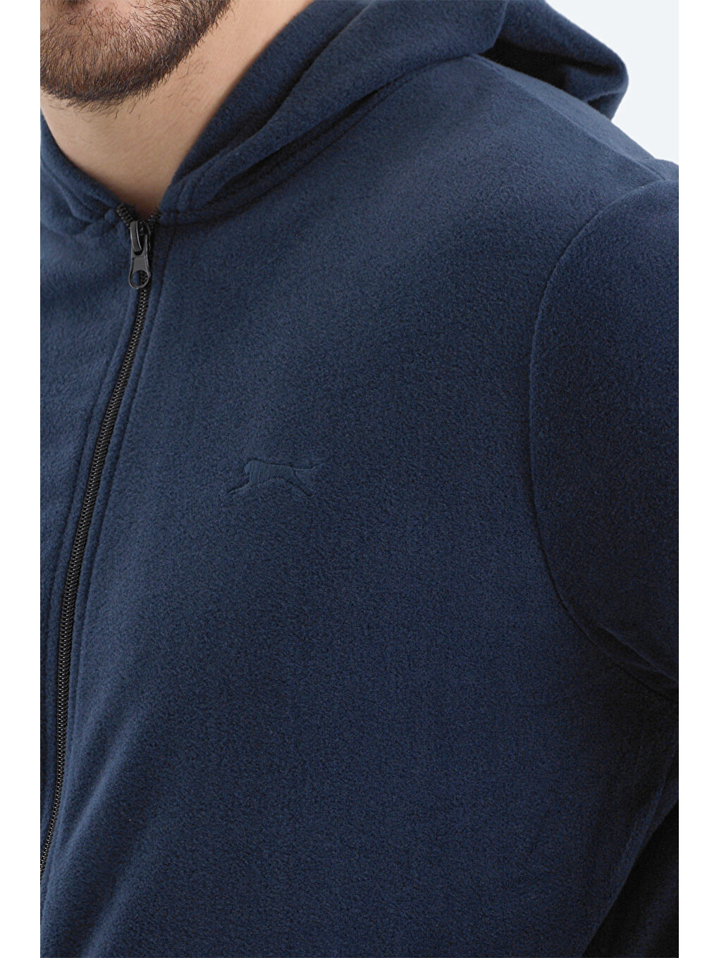 SLAZENGER SAMSON Erkek Fermuarlı Sweatshirt Lacivert - 4