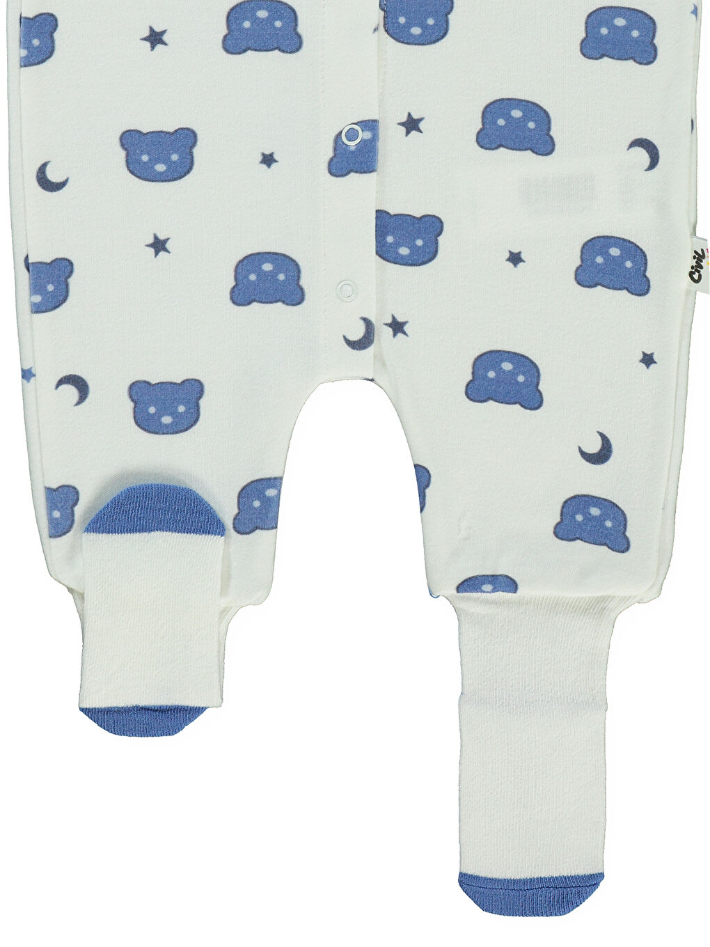 Baby Erkek Bebek Patiksiz Tulum 1-6 Ay Ekru-1