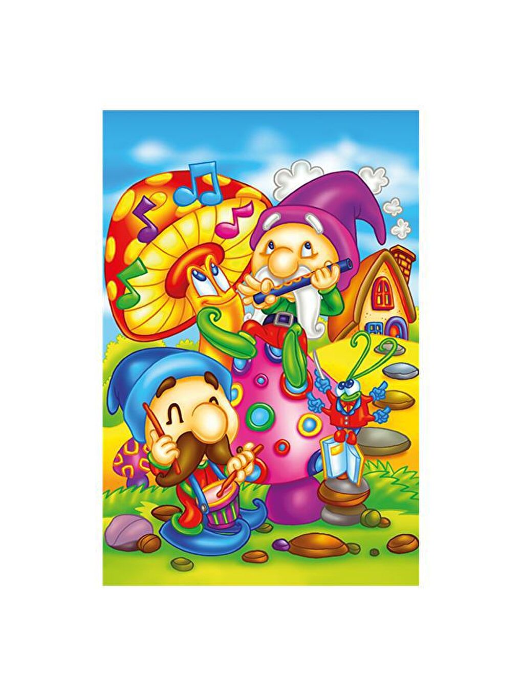 Art Puzzle Karışık 16 Parça Ahşap Puzzle Şarkıcı Elfler