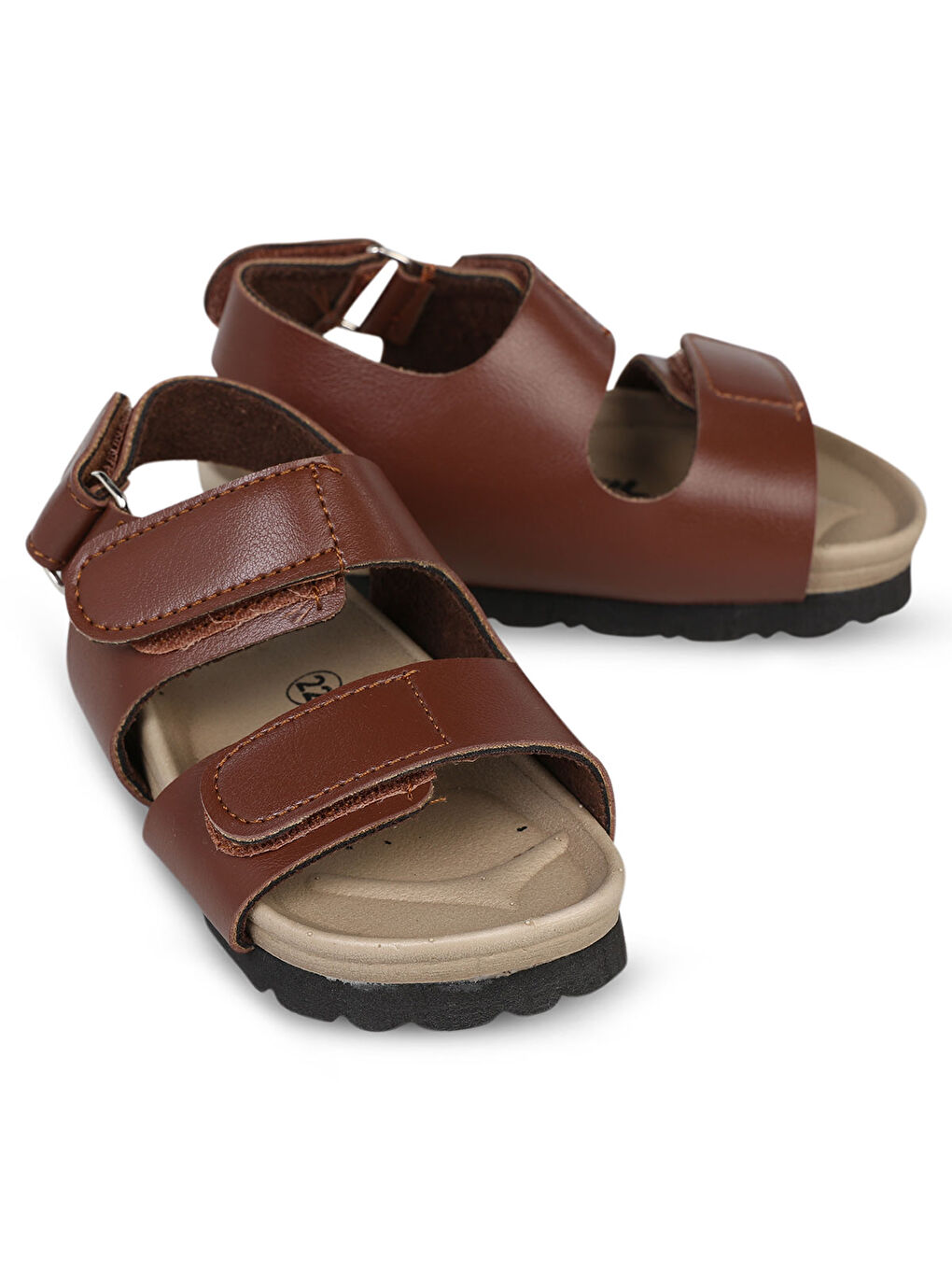 Kahverengi Boys Erkek Çocuk Sandalet 22-26 Numara Taba-1