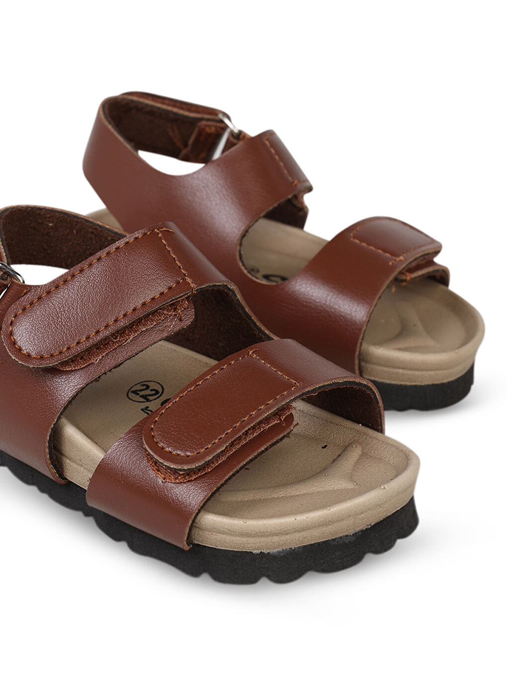 Kahverengi Boys Erkek Çocuk Sandalet 22-26 Numara Taba-3