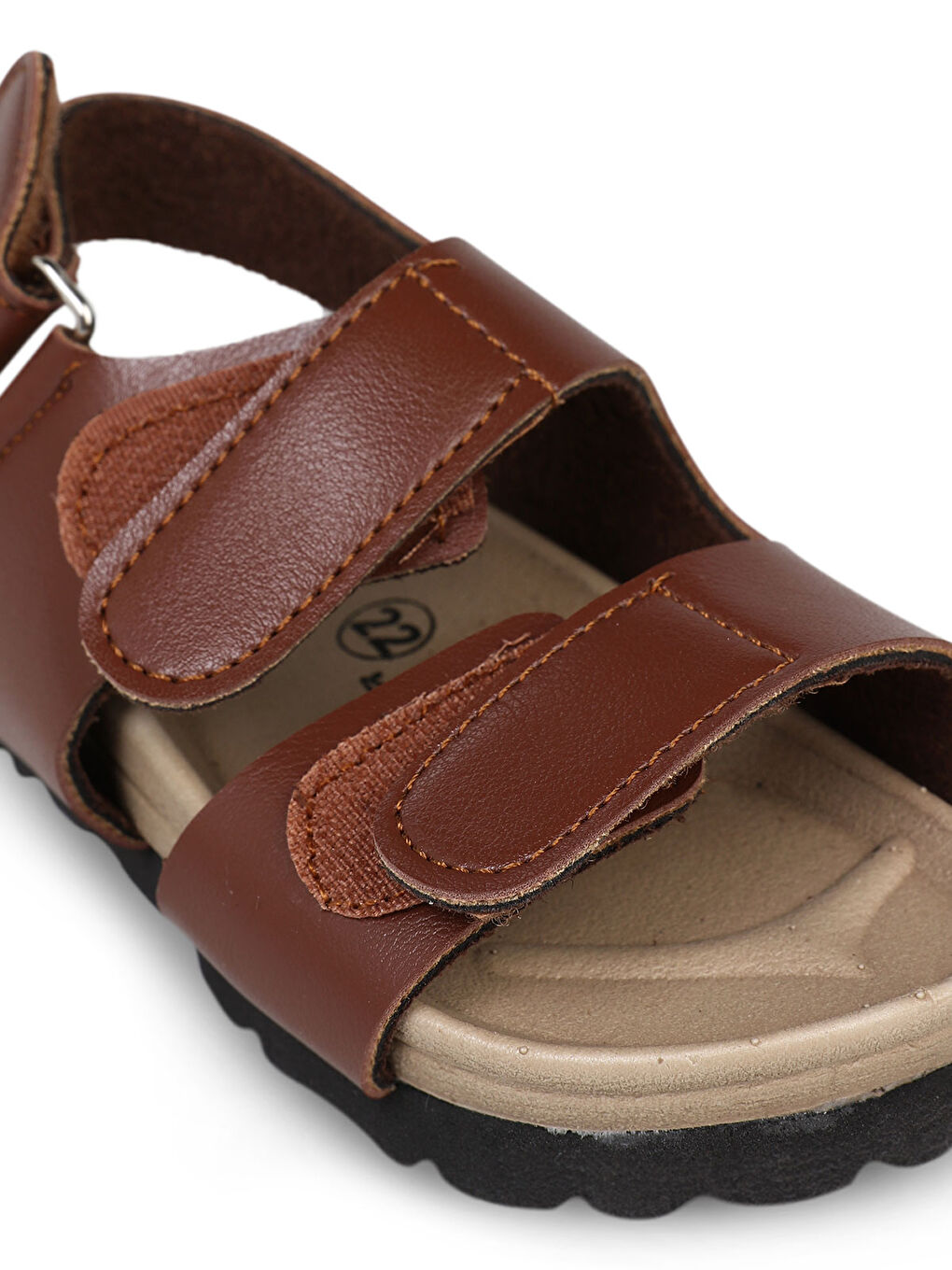 Kahverengi Boys Erkek Çocuk Sandalet 22-26 Numara Taba-5