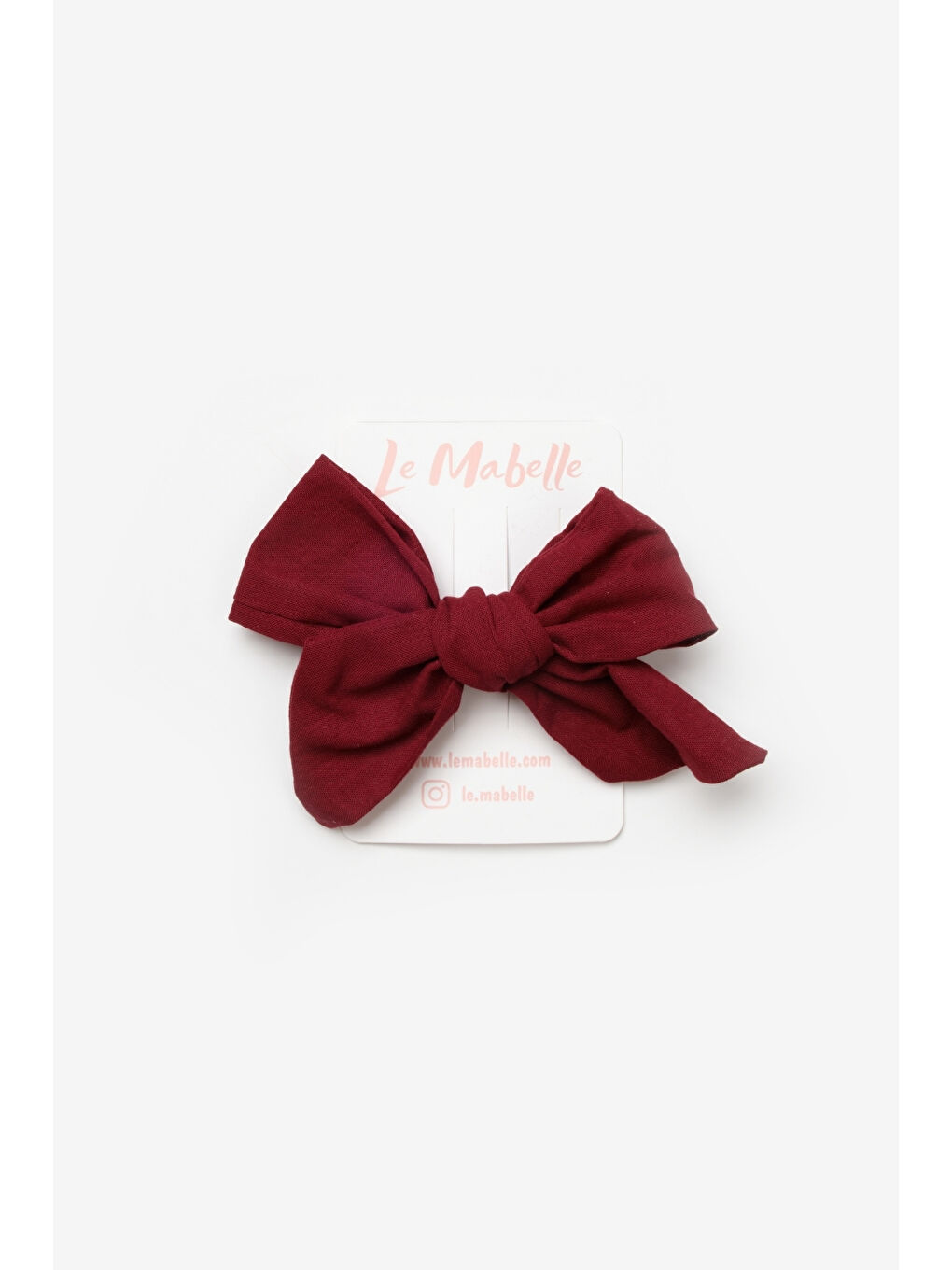 Bordo Fiyonk Kız Çocuk Klips Toka