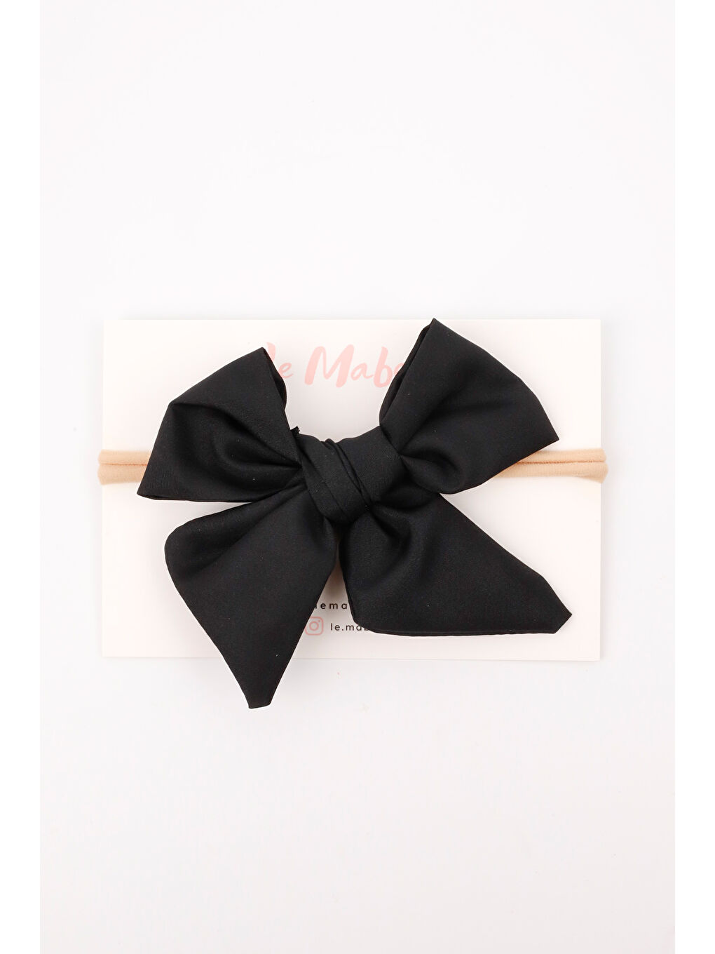 Siyah Parlak Fiyonk Kız Çocuk Saç Bandı