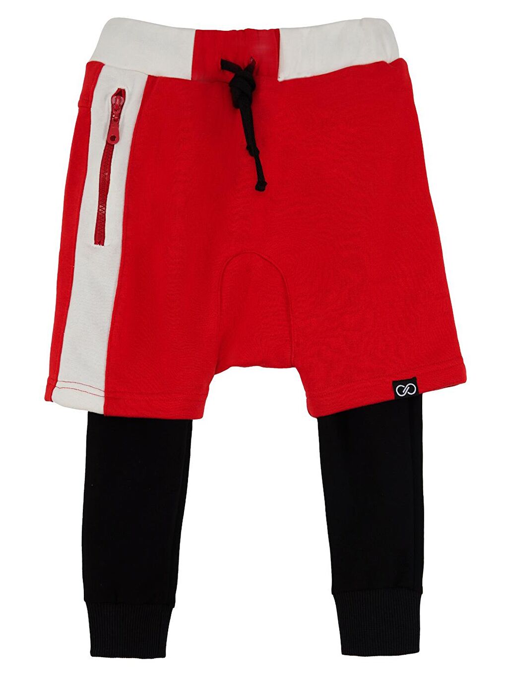 Kırmızı End Nakışlı Erkek Çocuk Şort Pantolon-4