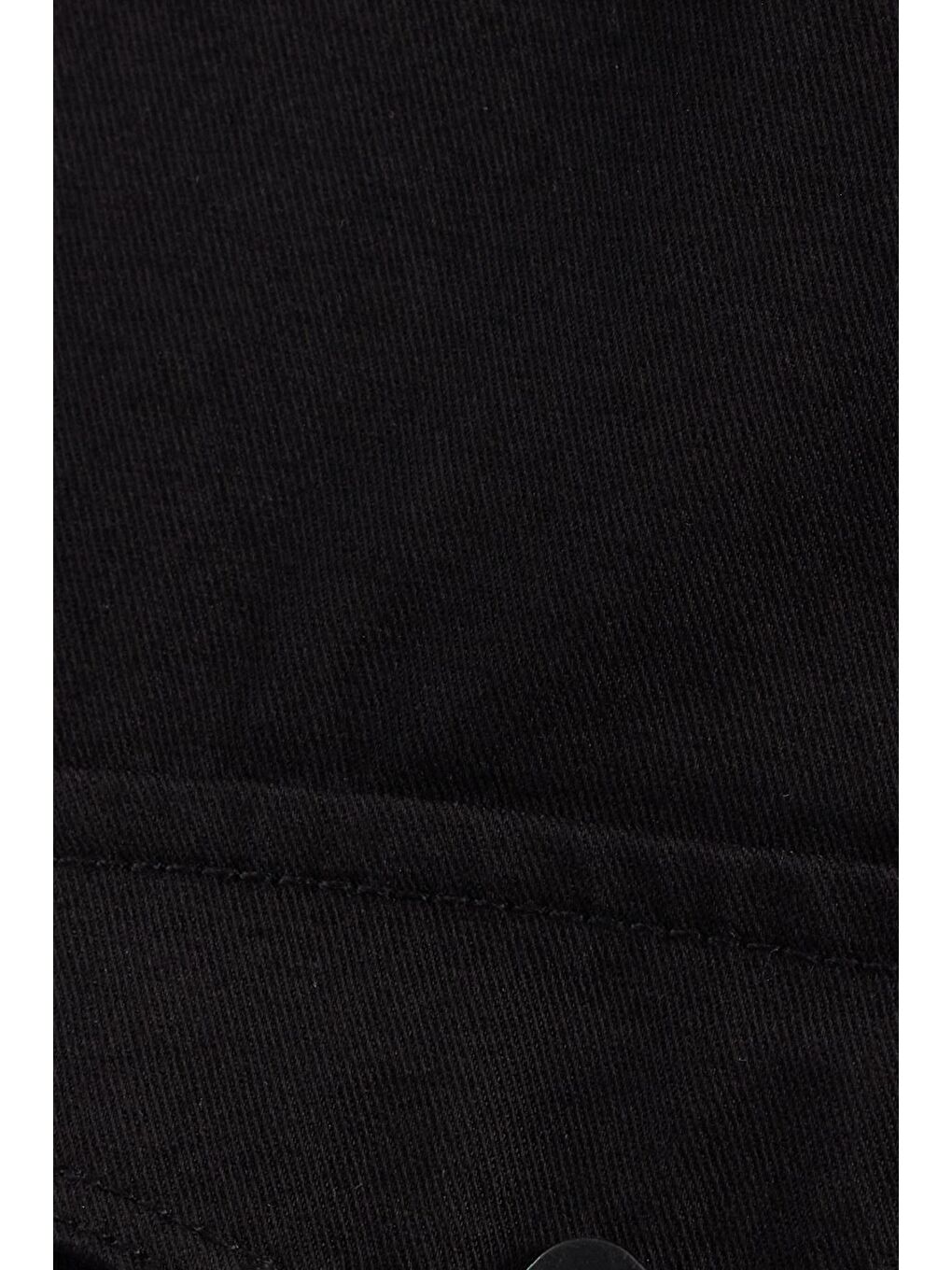 Slim Fit Uzun Kollu Gündelik Denim Jean Erkek Siyah Gömlek-5