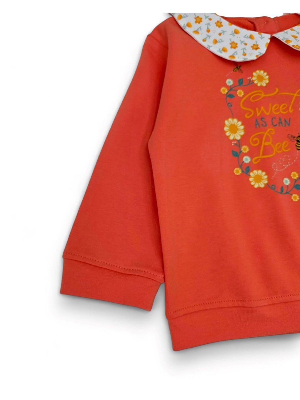 Kırmızı Kız Bebek 6-9-12-18-24 Aylık Bebe Yakalı, Pantalonlu Bebek Takımı-2