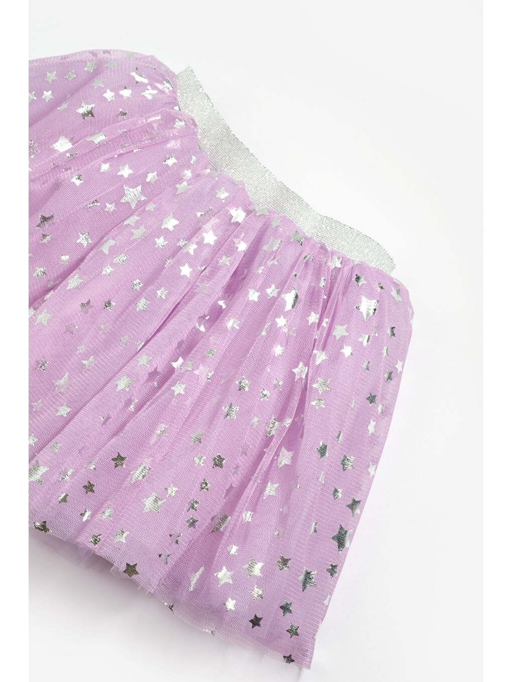 Lila Yıldız Baskılı Kız Çocuk Tül Etek - Pauline-5