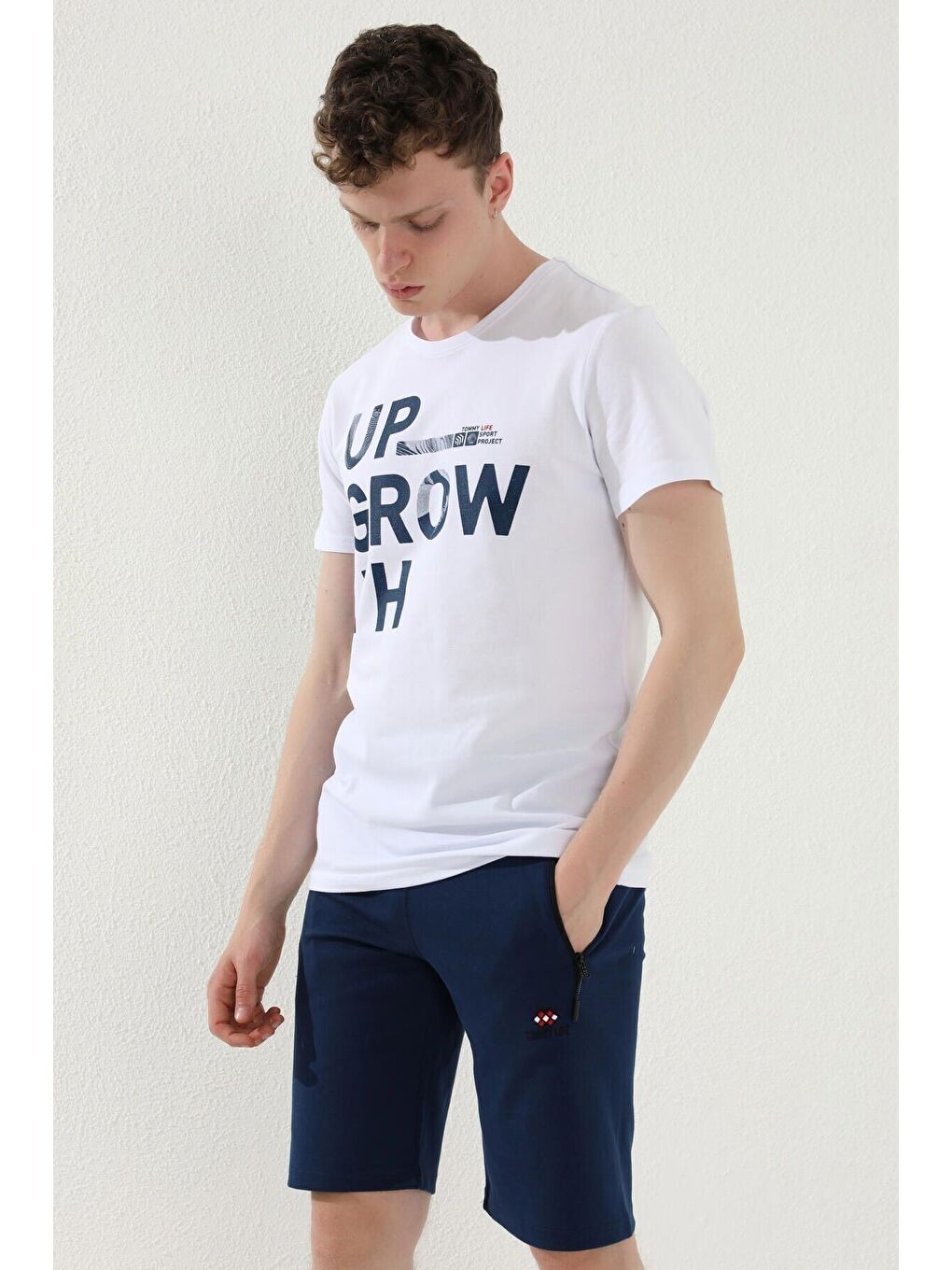 İndigo Indigo Erkek Bağcıklı Fermuar Cepli Standart Kalıp Basic Şort - 81167-6