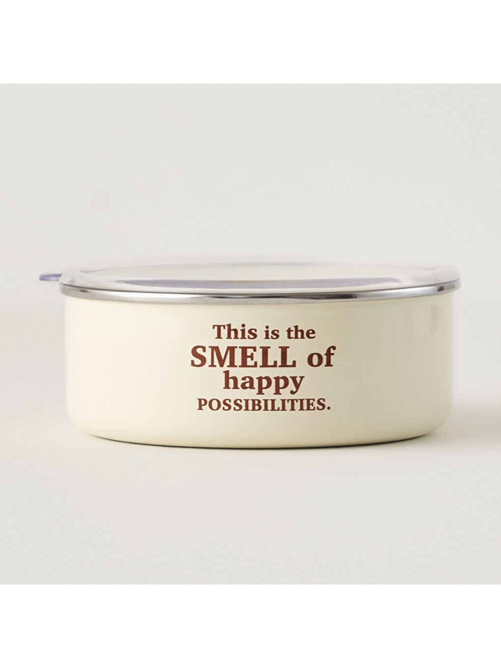 Ekru Cozy 3'lü Emaye Saklama Kabı Seti Krem-3